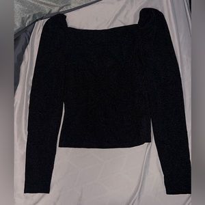 Express Black square neck top, Size: Small, with tags